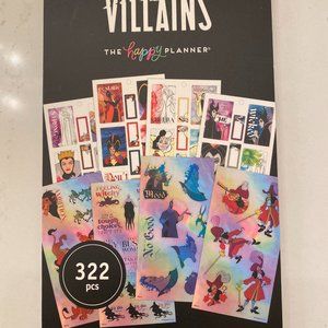 **Brand New The Happy Planner - Disney Villians Stickerbook
